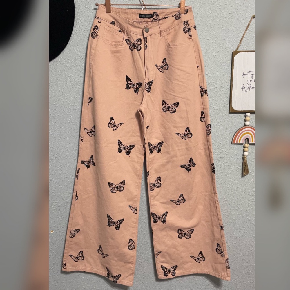 Jeans, wide, butterfly size 30